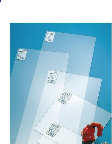 Geam sintetic, 2 x 500 x 500 mm, transparent  Gutta Hobbyglass