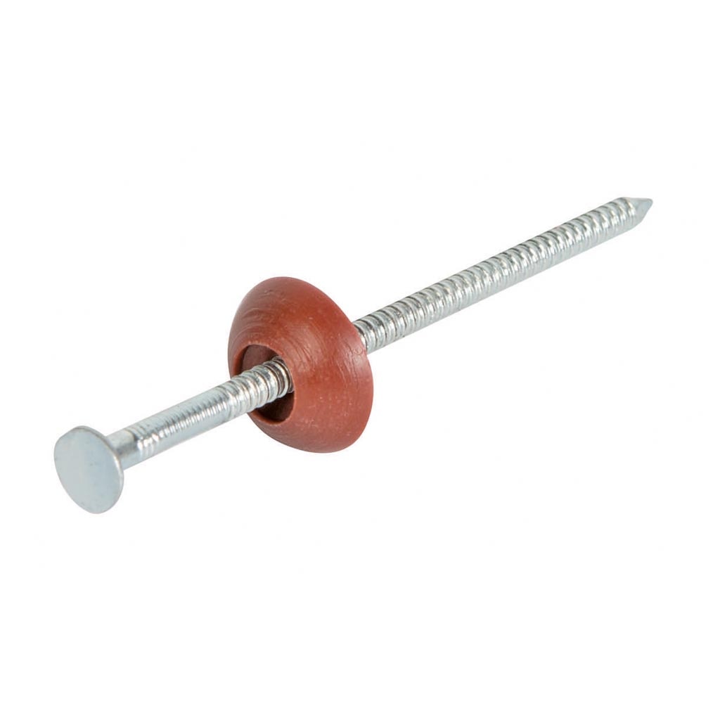 Cuie pentru placa ondulata, 200 bucati, rosu