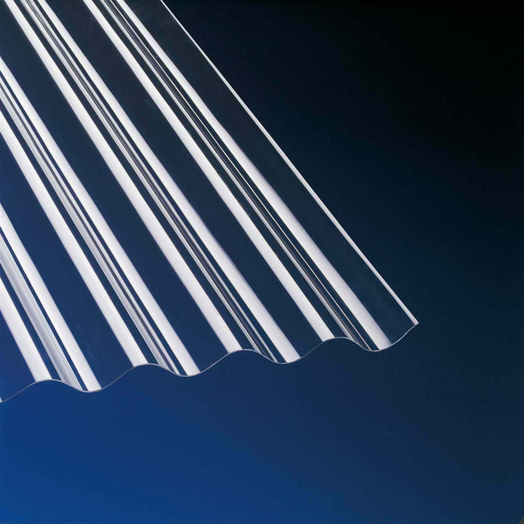 Placa ondulata PVC, transparent, 200 x 90 cm  Gutta