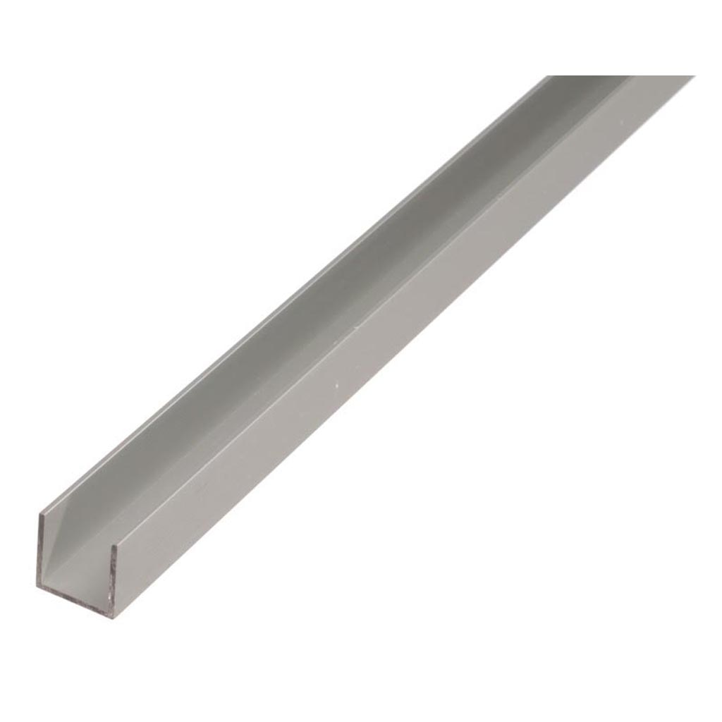 Profil U aluminiu eloxat, 10 x 8 mm, 1 m
