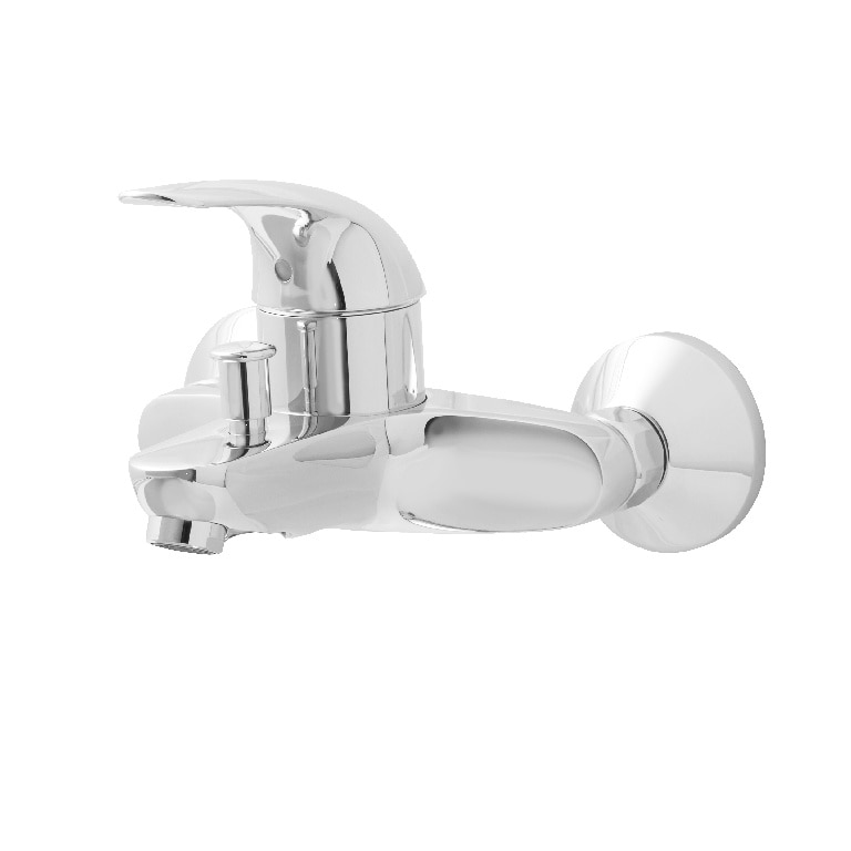 Baterie cada/dus, argintiu, monocomanda, contemporan • Grohe Swift