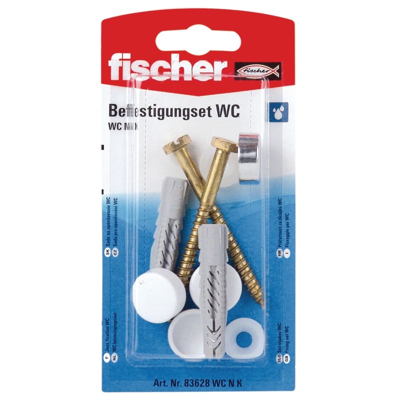Set fixare WC, 6 x 70 mm, alama, 1 bucata