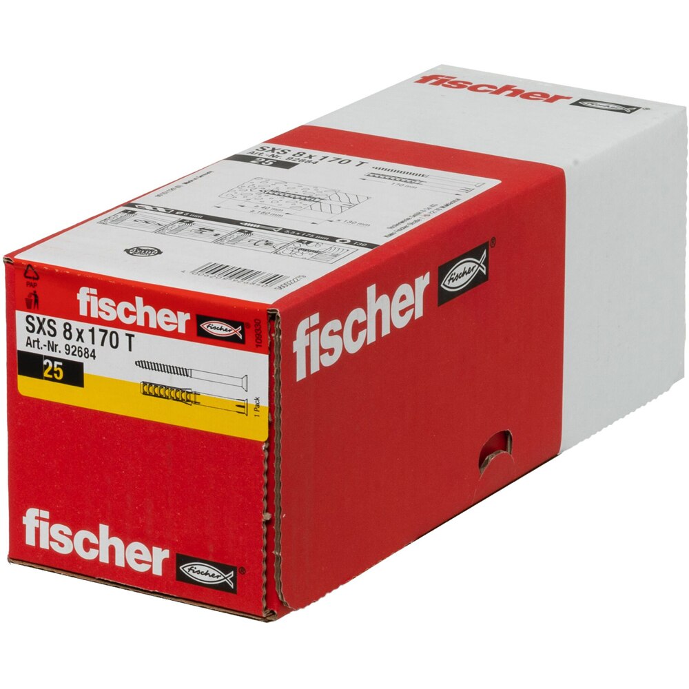 Surub cu diblu beton FISCHER SXS, 8 x 175mm, 25buc