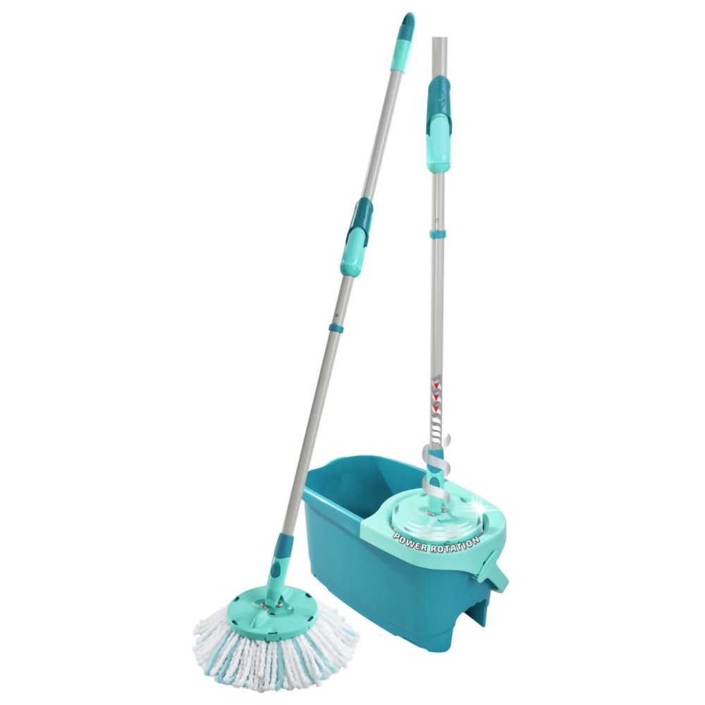 Set galeata cu storcator + mop + maner LEIFHEIT Clean Twist Ergo, turcoaz