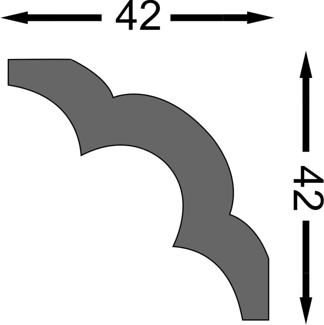 Bagheta Decorativa Pwx03 4,2X200Cm, 12Mm  Decosa