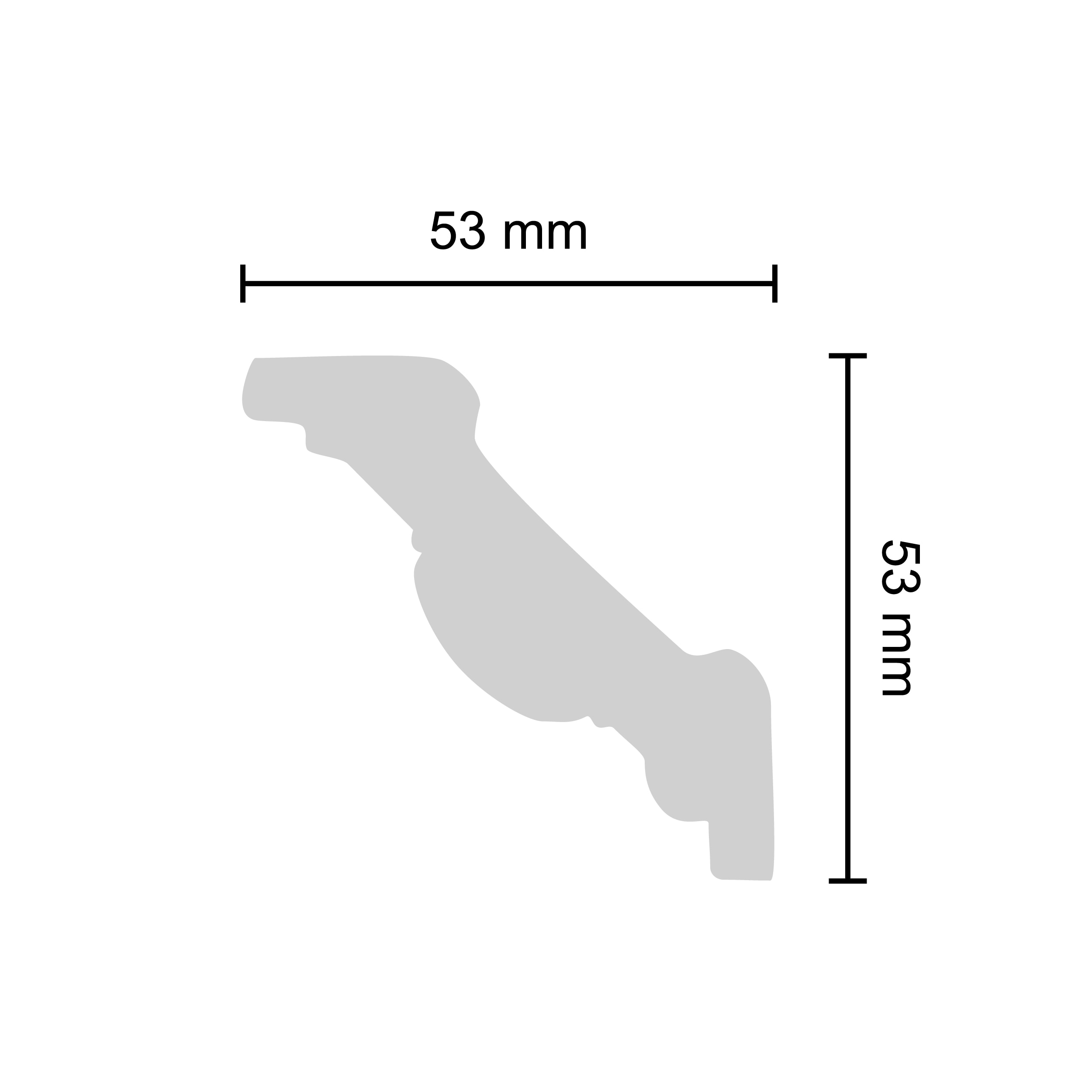 Bagheta Decorativa Eps G25 5,3X200Cm, 18Mm  Decosa