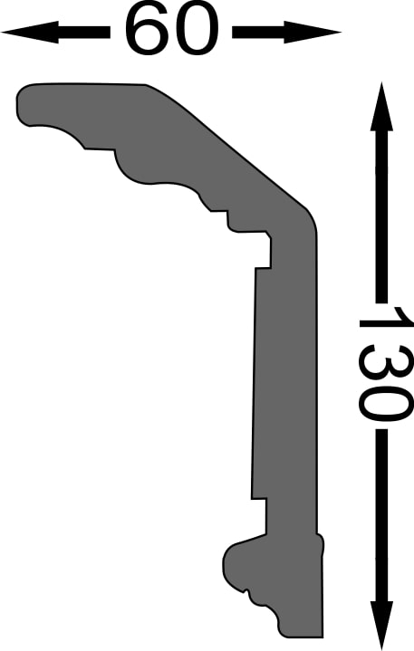 Bagheta Decroativa Eps Dp163 6,5X200Cm, 16Mm  Decosa