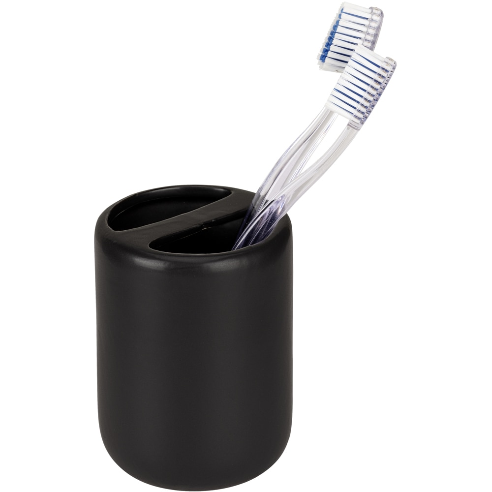 Pahar baie WENKO Olinda, ceramica, negru