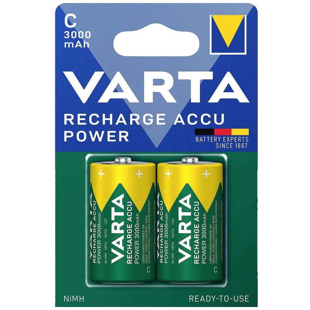 Acumulatori Varta, HR14, Ni-MH 3000 mAh, 2 bucati