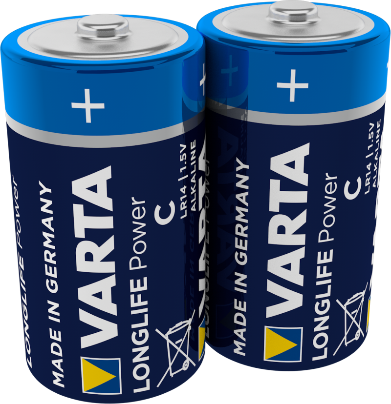 Set 2 baterii alcaline R14  Varta