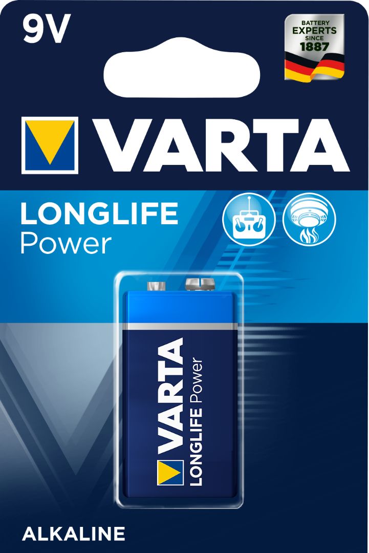 Baterie alcalina, 6LR61  Varta Longlife Power