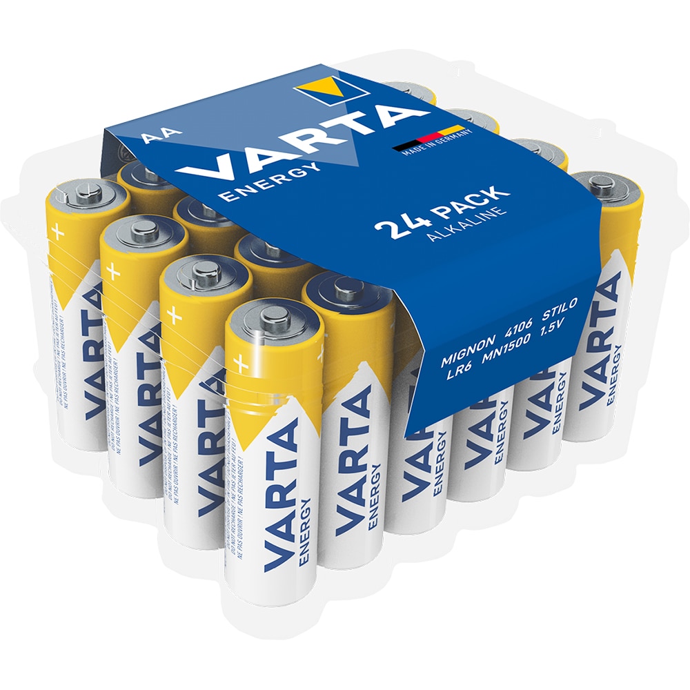 Baterii alcaline AA VARTA Energy, 24 bucati