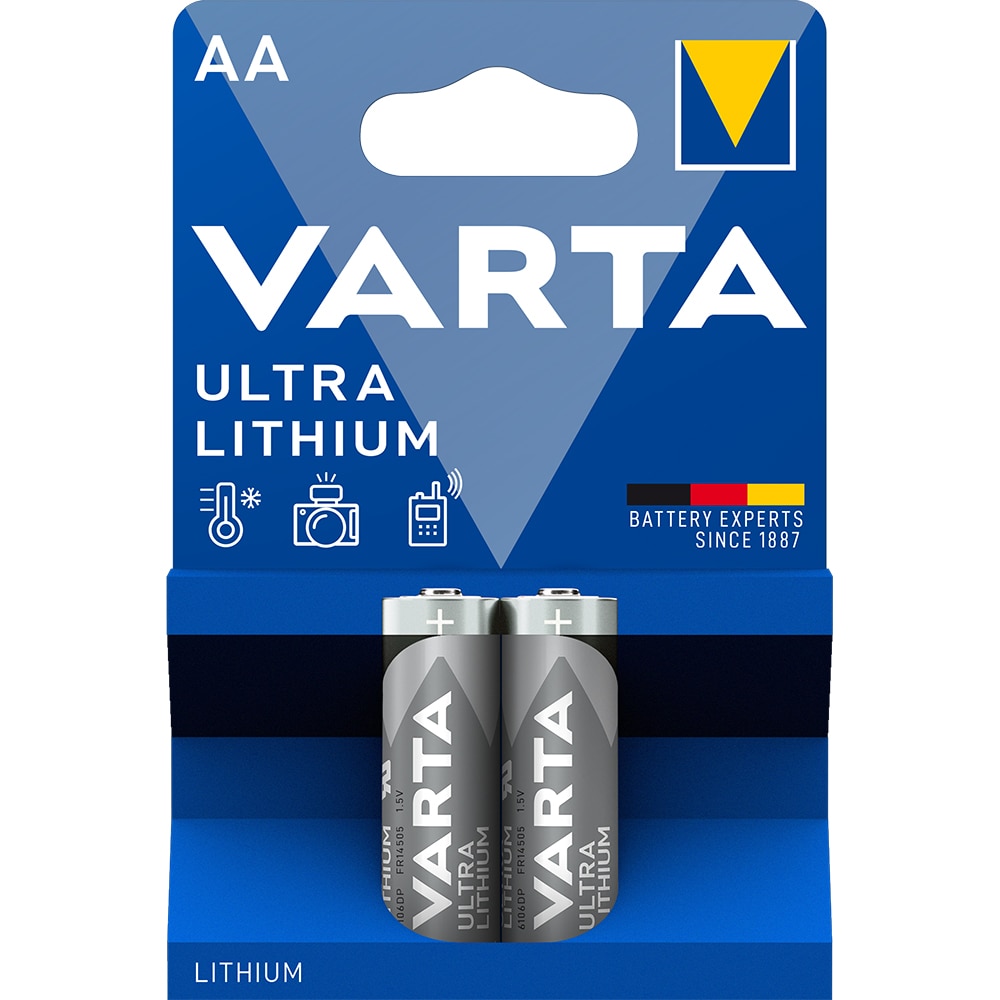 Baterie Lithium VARTA, AA, 2 bucati