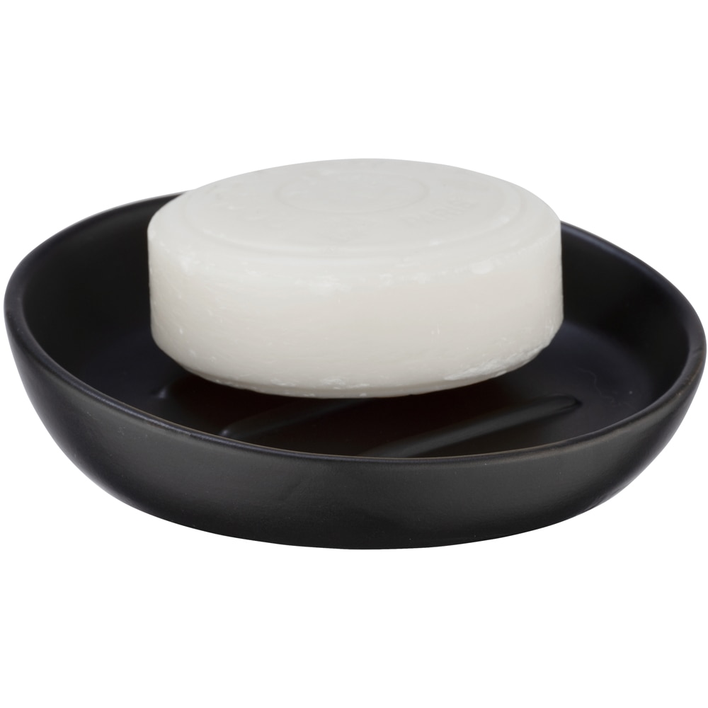 Savoniera WENKO Badi, ceramica, negru