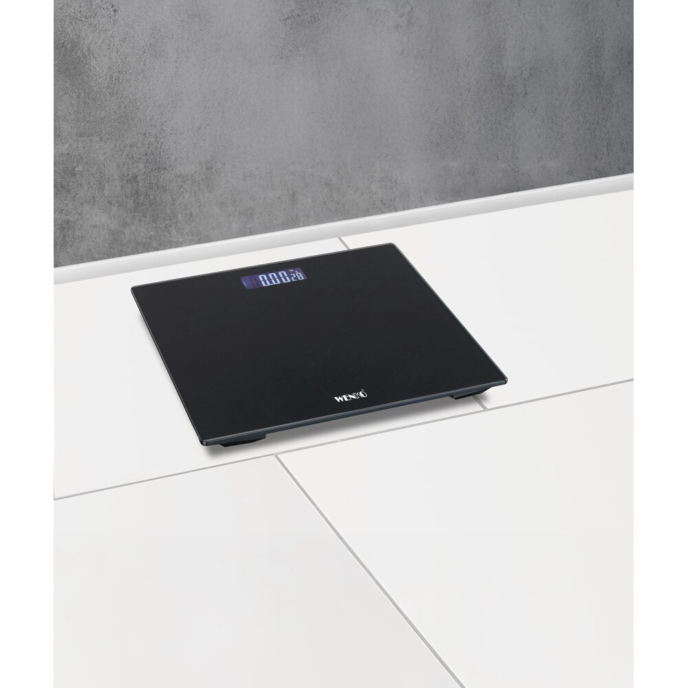 Cantar corporal WENKO 24460100, 180 kg, sticla, negru