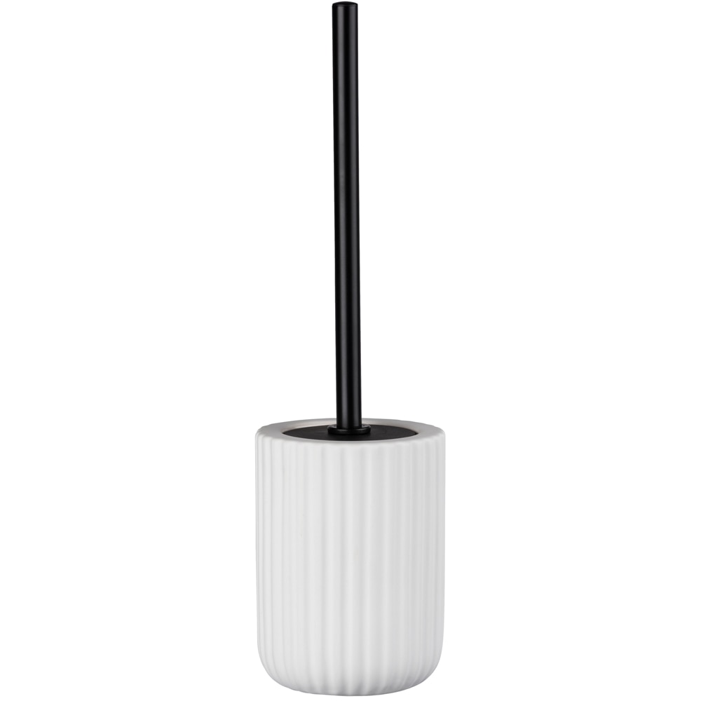 Set perie toaleta WENKO Belluno, alb-negru