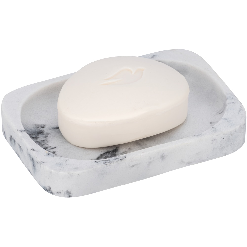 Savoniera WENKO Desio, polirasina, alb-gri