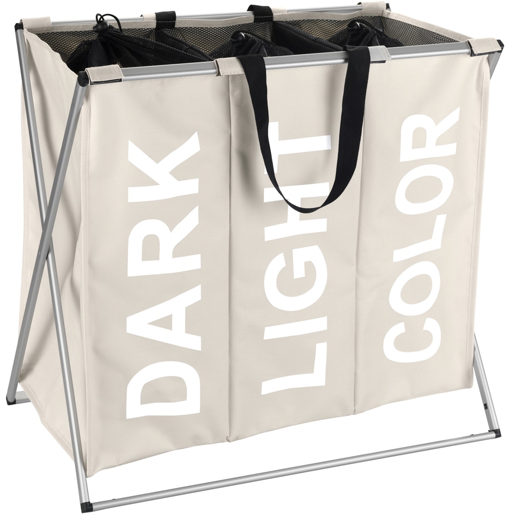 Cos rufe WENKO Trio, poliester/aluminiu, 129 l, bej