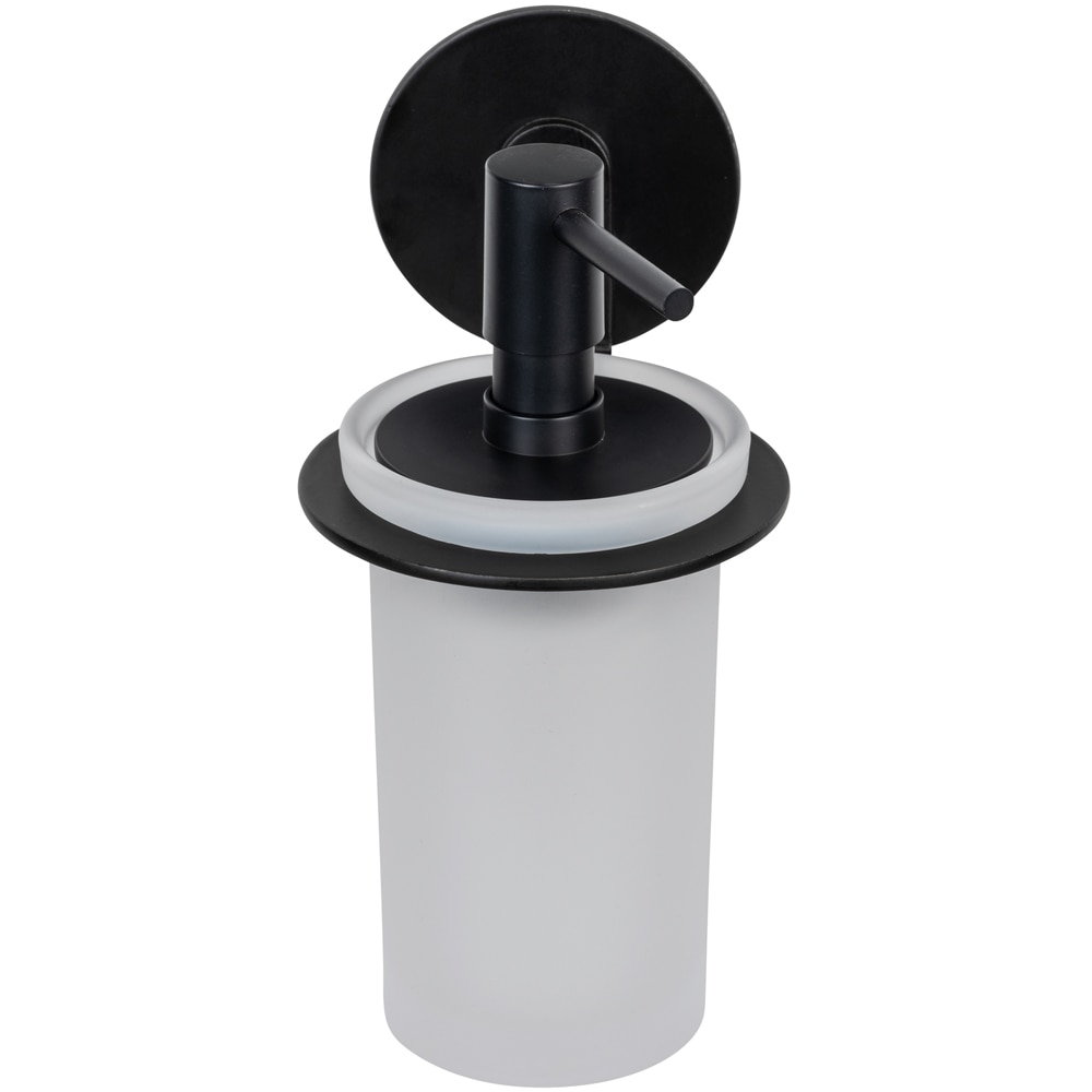 Dispenser sapun lichid WENKO Bivio, 150 ml, alb-negru
