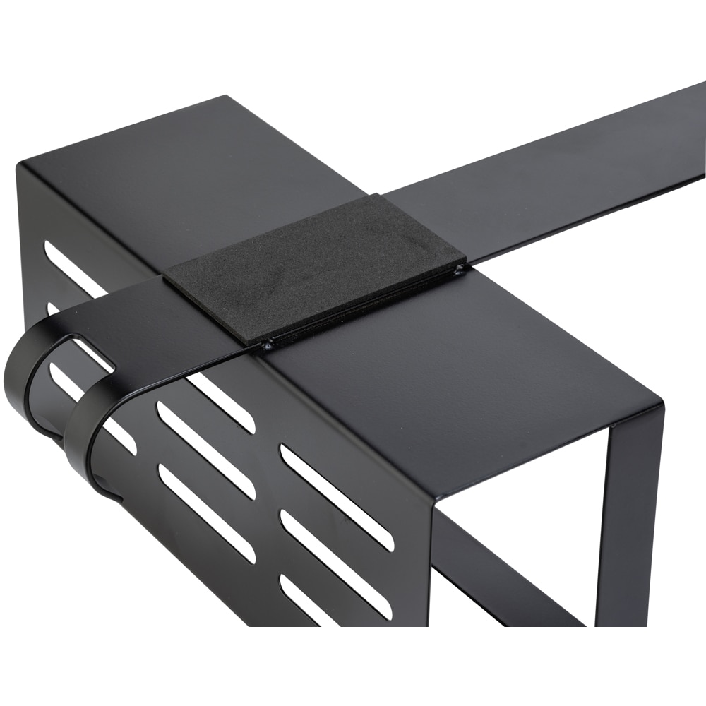 Etajera baie WENKO Bribano Uno, inox, 23 cm, negru