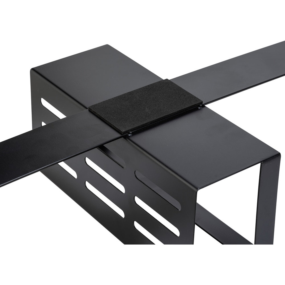 Etajera baie WENKO Bribano Duo, 2 polite, inox, 23 cm, negru