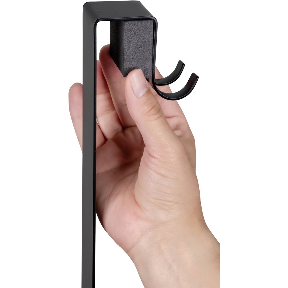 Etajera baie WENKO Bribano Duo, 2 polite, inox, 23 cm, negru