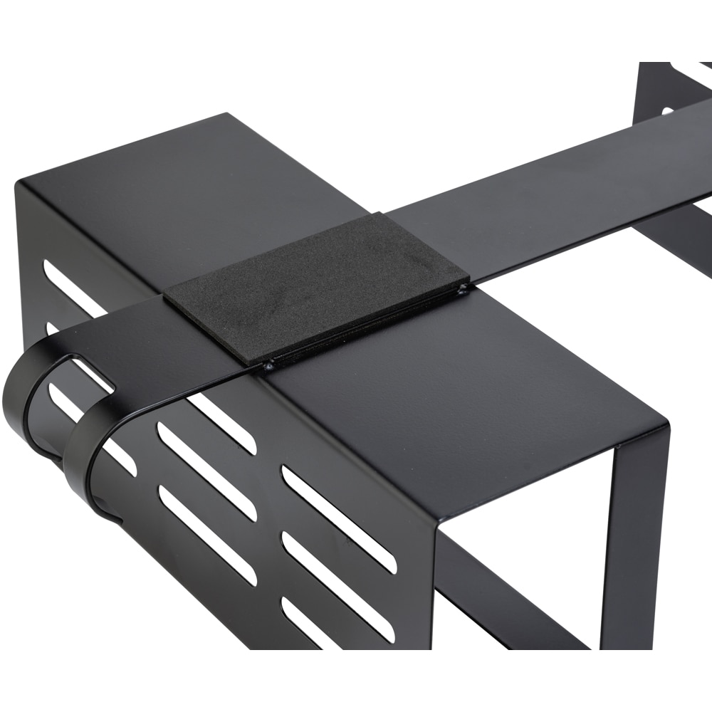 Etajera baie WENKO Bribano Duo, 2 polite, inox, 23 cm, negru