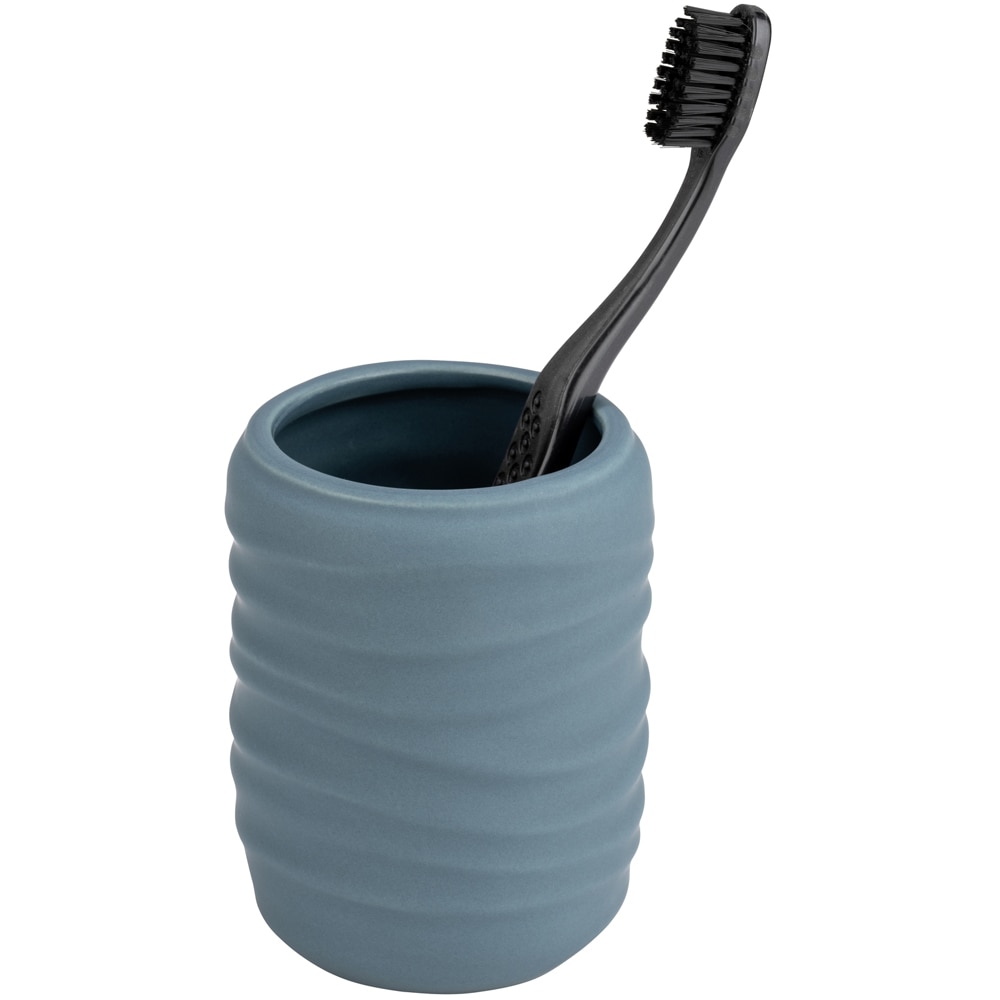 Pahar baie WENKO Illana, ceramica, albastru petrol