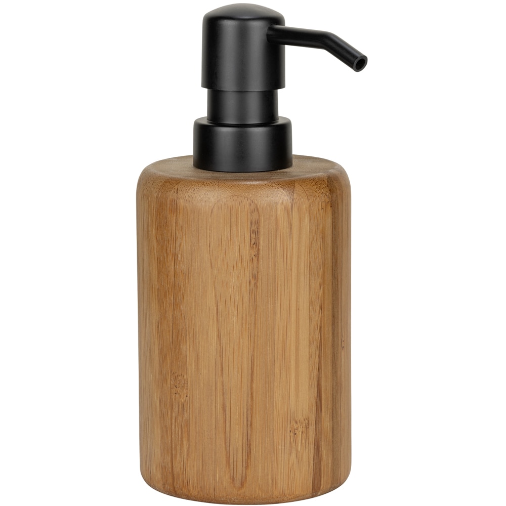 Dispenser sapun lichid WENKO Bedolla, 360 ml, maro-negru