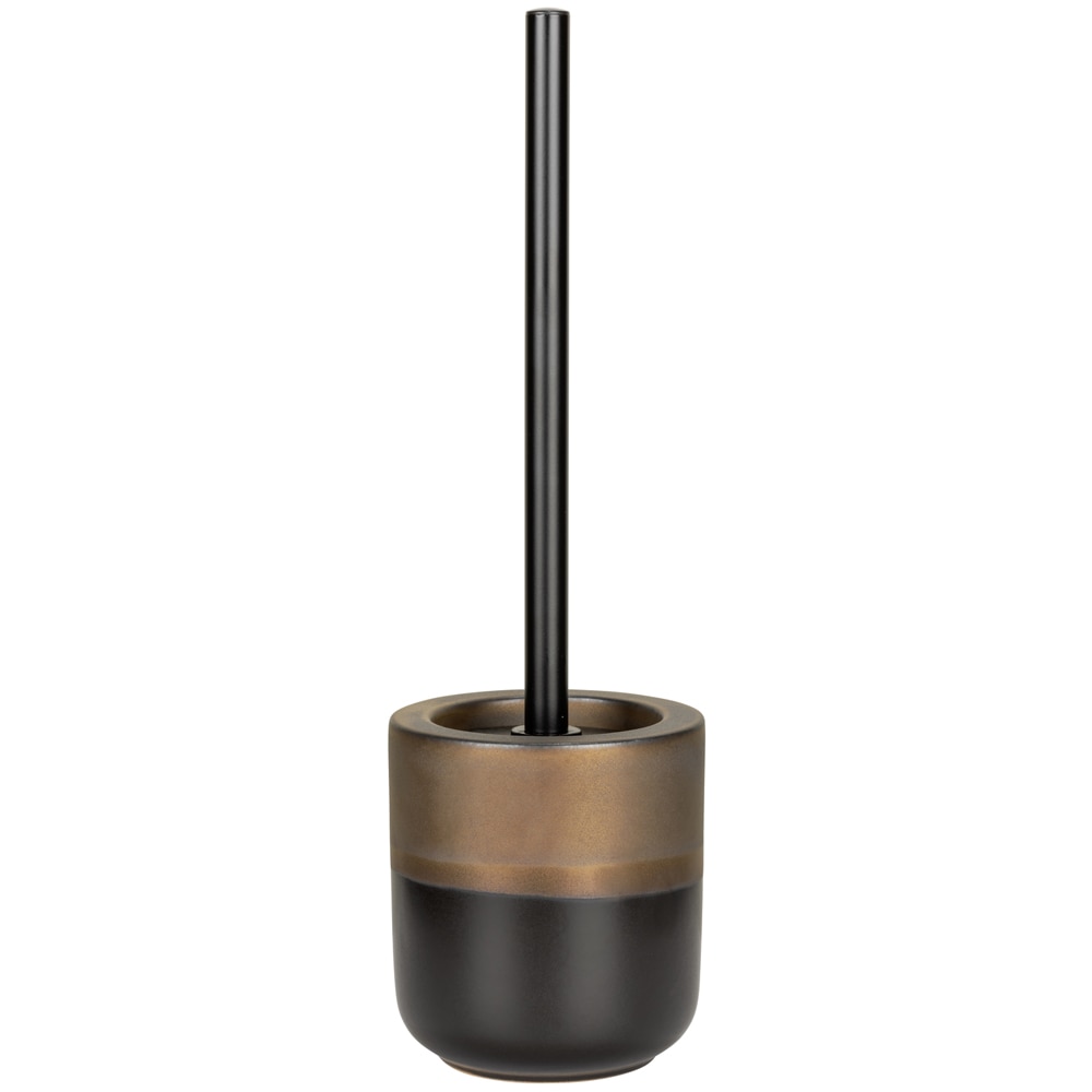 Set perie toaleta WENKO Enego, negru-bronz