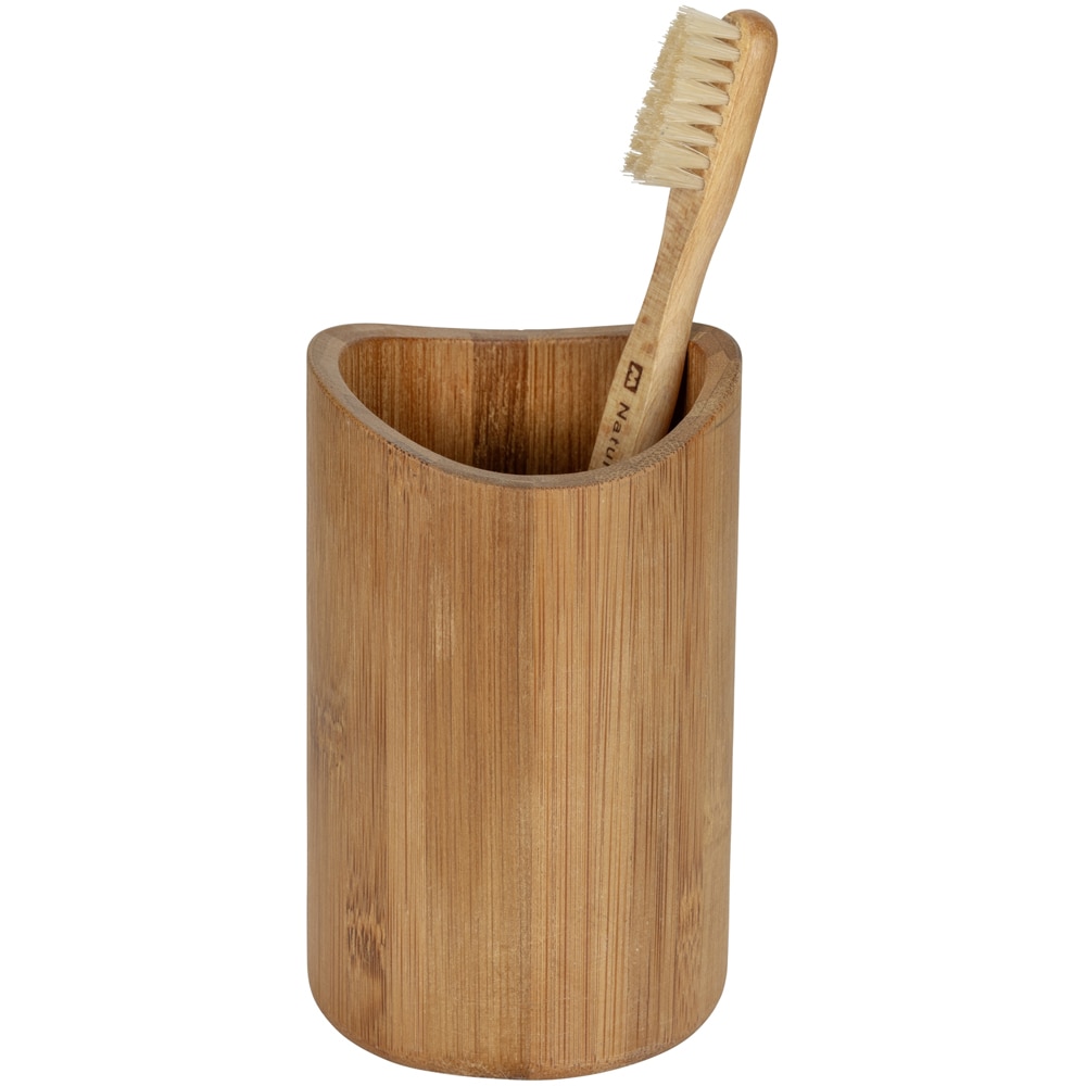 Pahar baie WENKO Bedolla, bambus, maro