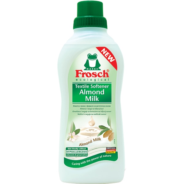 Balsam de rufe ecologic FROSCH Lapte de migdale, 750 ml