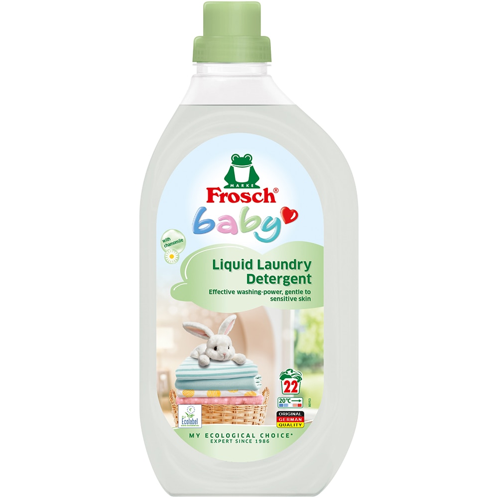 Detergent lichid ecologic FROSCH Baby, 1.5 l, 22 spalari