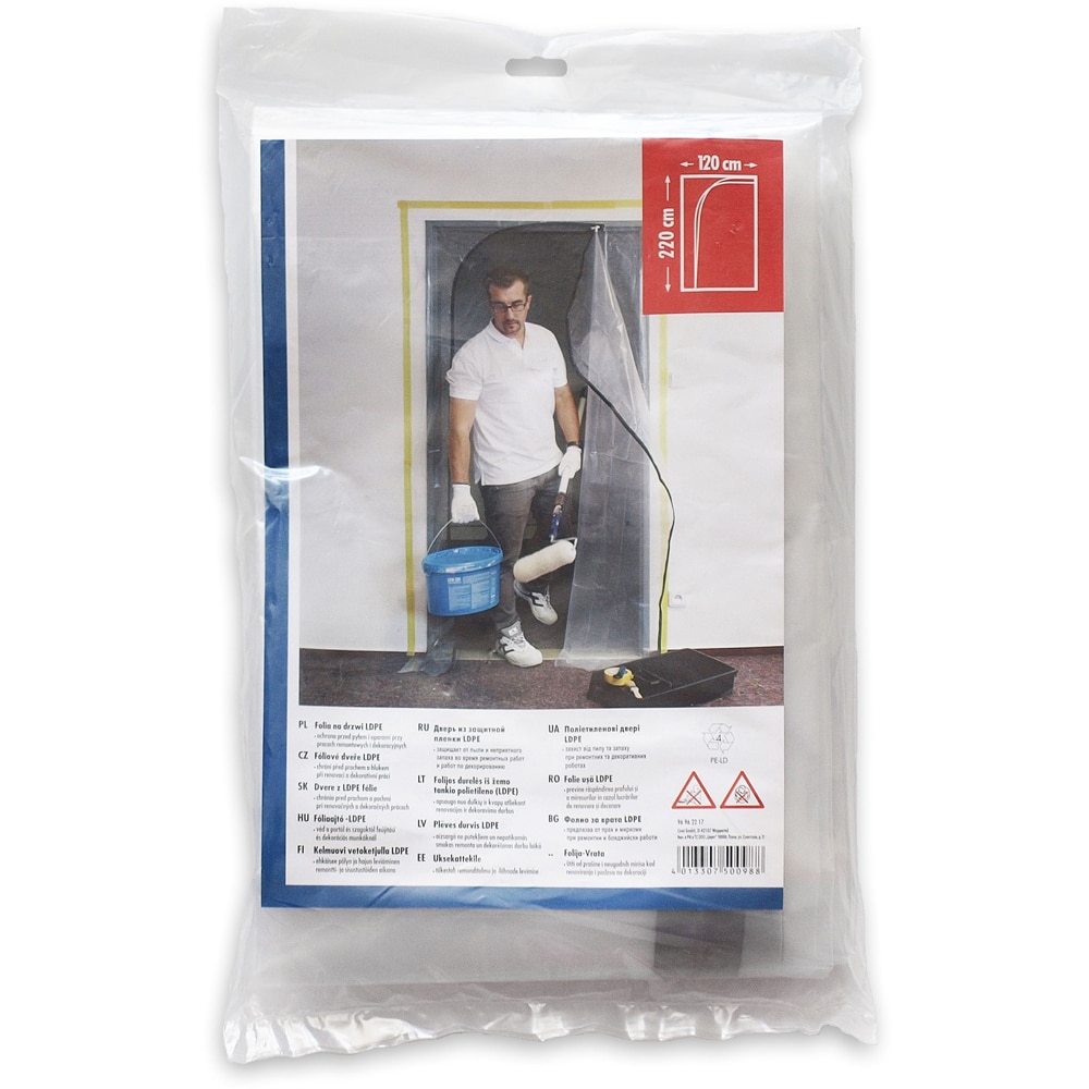Folie protectie cu fermoar COLOR EXPERT, 220 x 120 cm