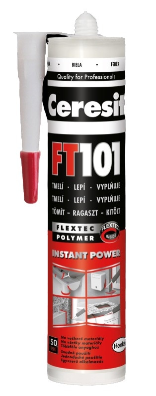Adeziv pentru uz profesional, alb, 280 ml   Ceresit FT101