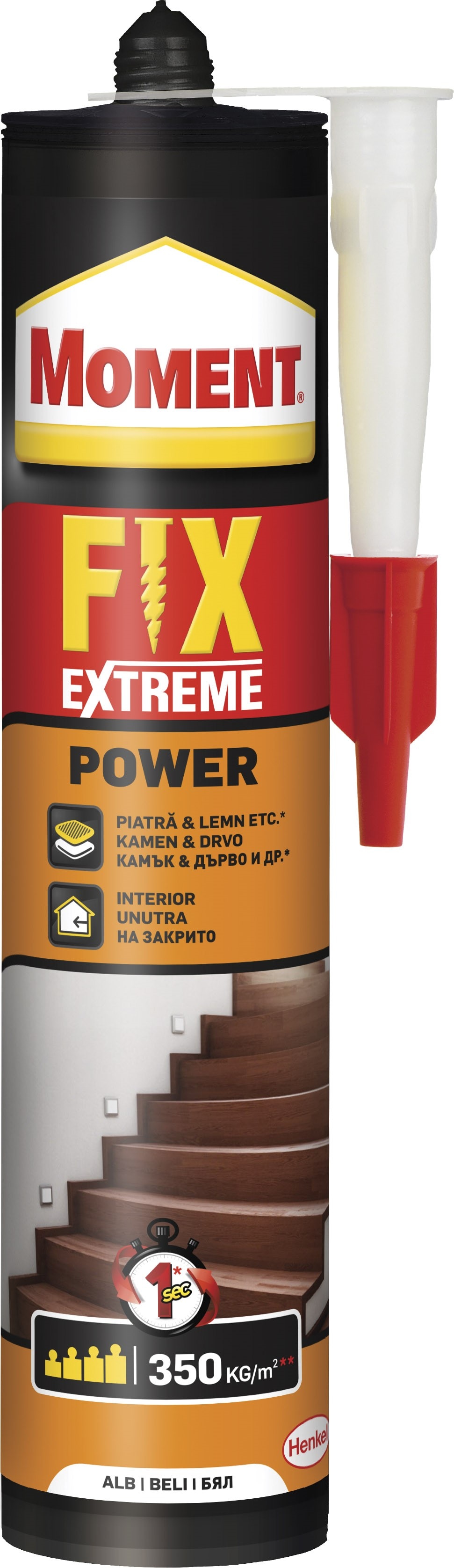 Adeziv pentru constructii, crem, 385 g  Moment Fix Extreme Power