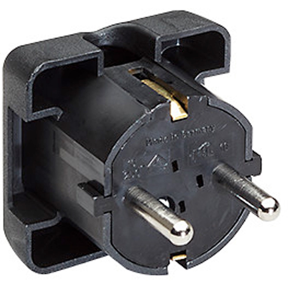 Stecher BACHMANN, schuko, demontabil, 90 grade, negru