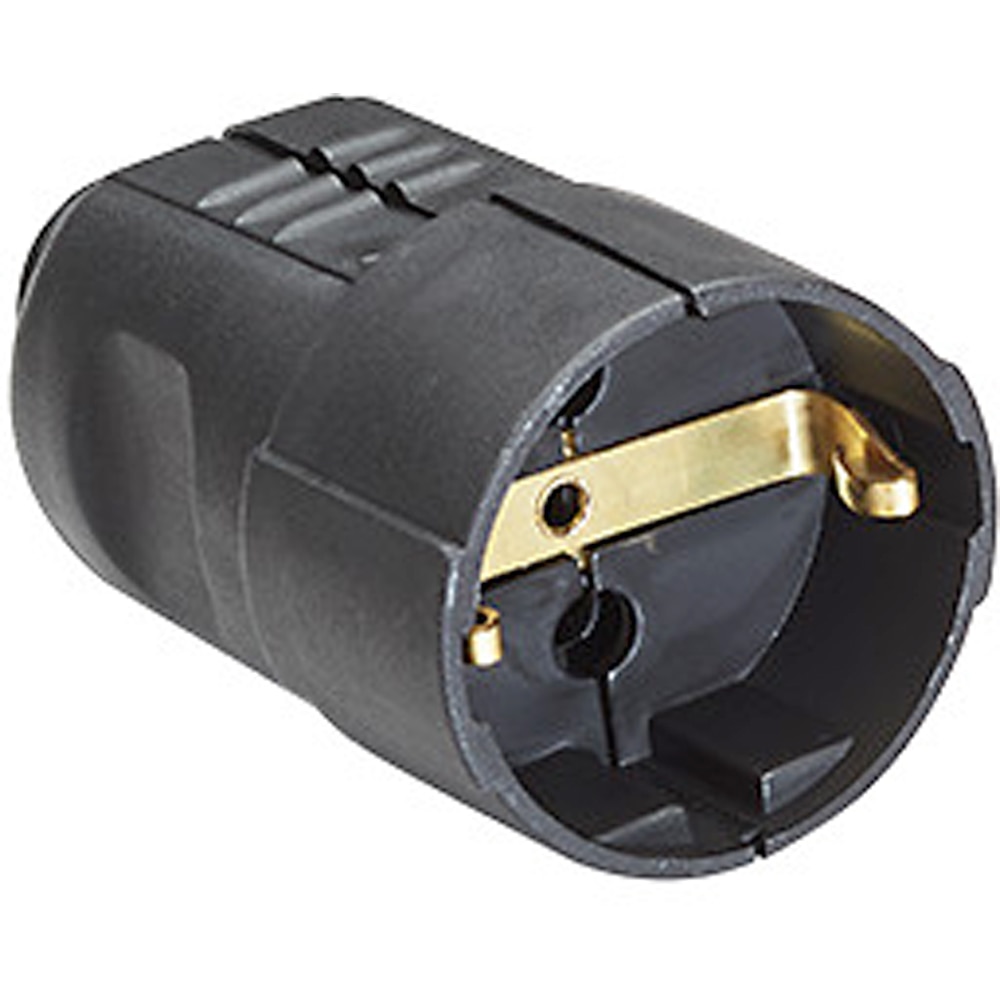 Priza schuko BACHMANN, protectie, negru