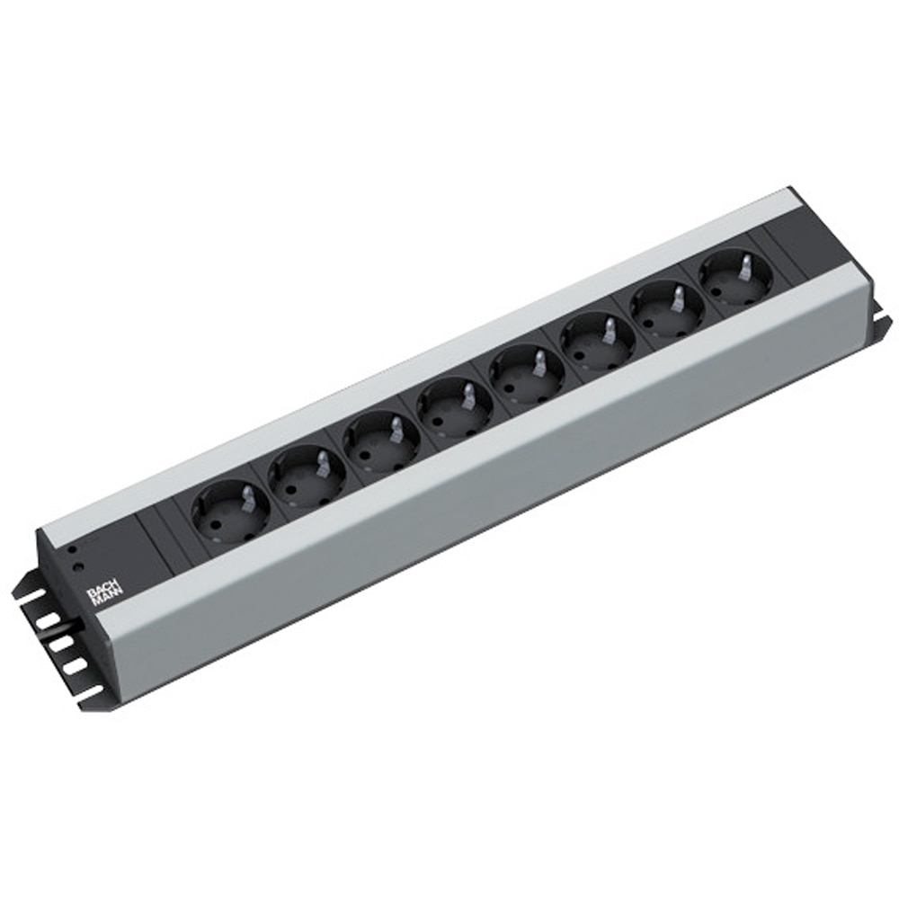Multipriza BACHMANN Profi, 8 module, negru