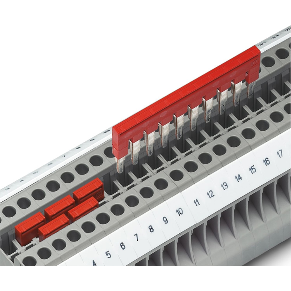 Jumper PHOENIX CONTACT 3030161, 2 borne, 5mm, rosu, 50buc