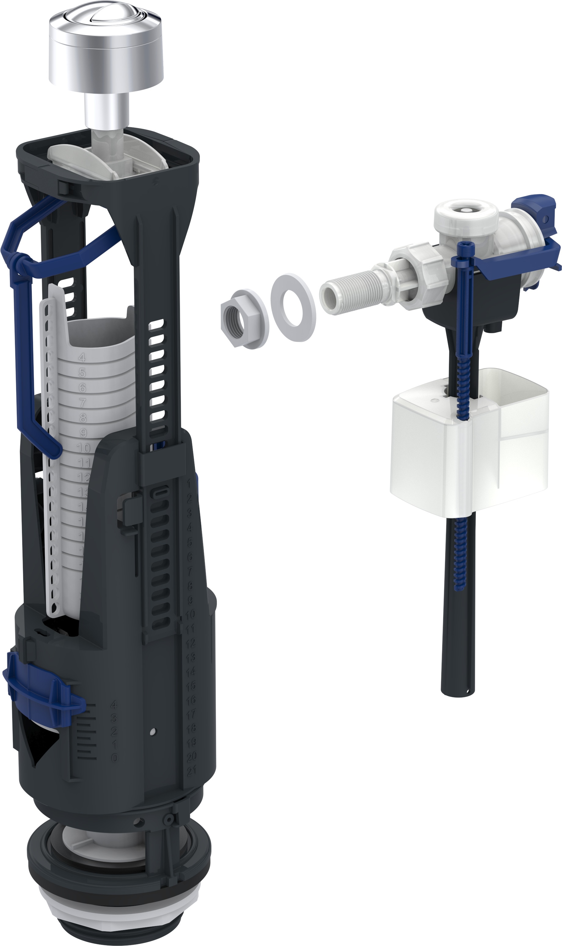 Mecanism dubla act tip 240.330 3.8 alama • Geberit