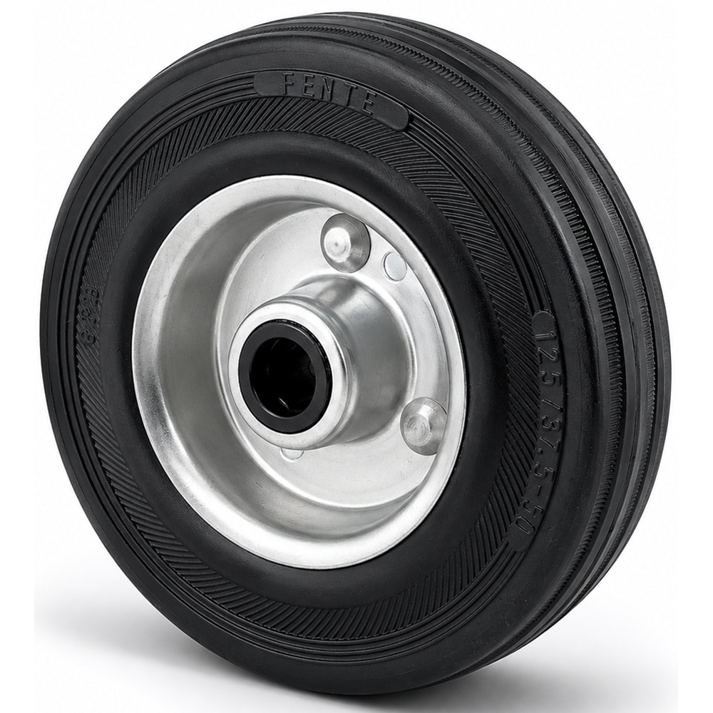 Roata fixa TENTE, cauciuc, 125 mm, 100 kg, negru