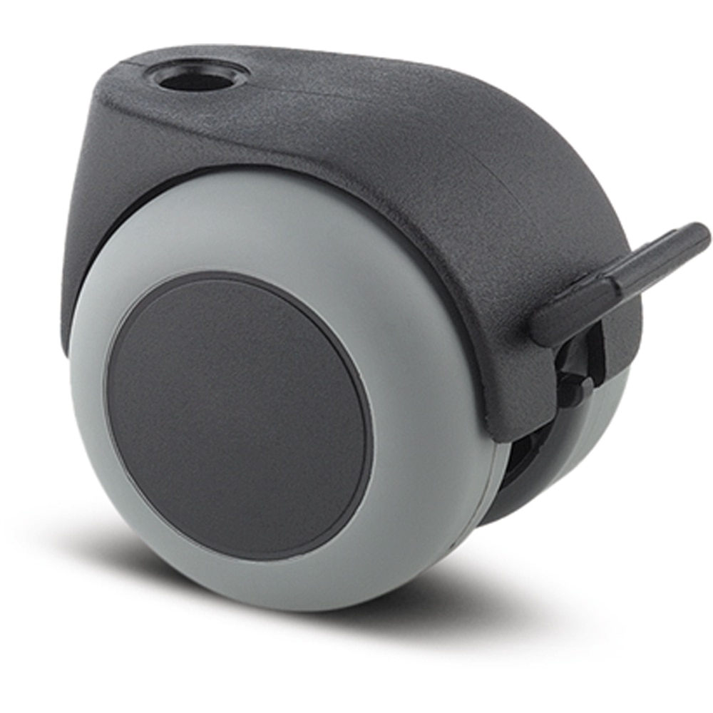 Roata pivotanta TENTE, cauciuc, 50 mm, 50 kg, gri