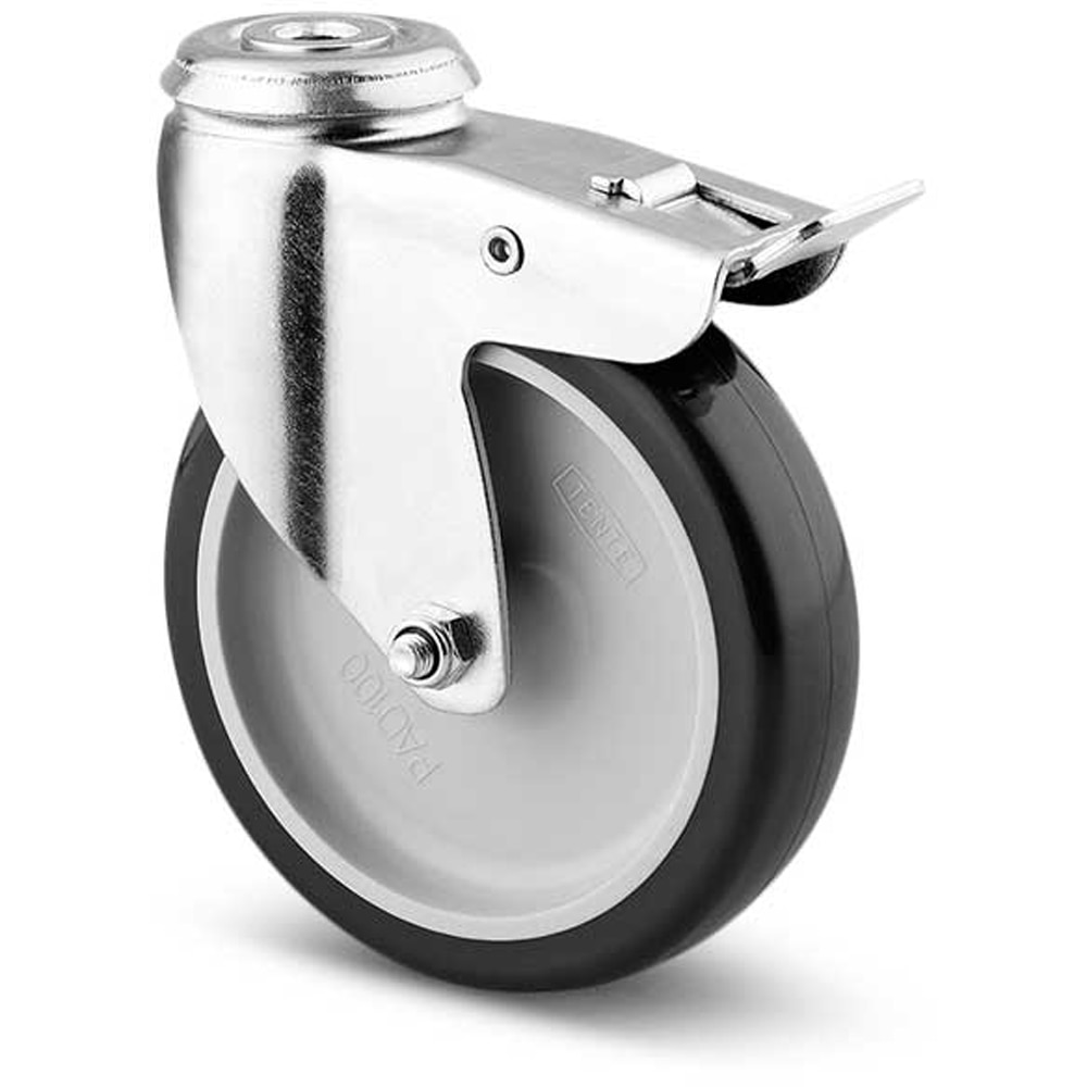Roata pivotanta TENTE, poliuretan, 50 mm, 40 kg, gri