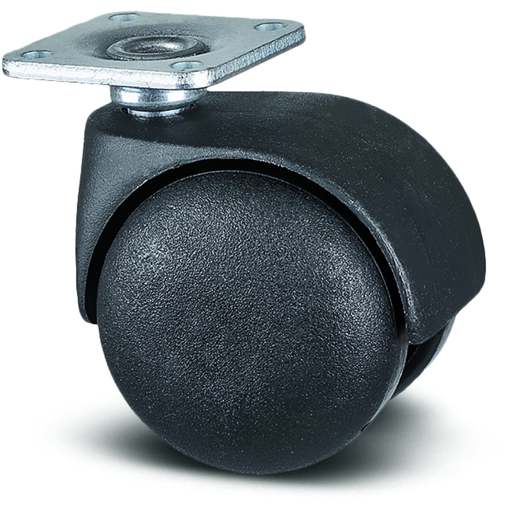 Roata fixa TENTE, polipropilena, 40 mm, 40 kg, negru