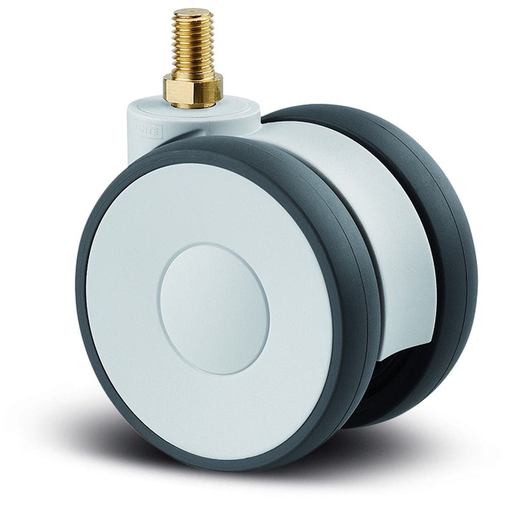 Roata pivotanta TENTE, cauciuc, 65 mm, 60 kg, gri