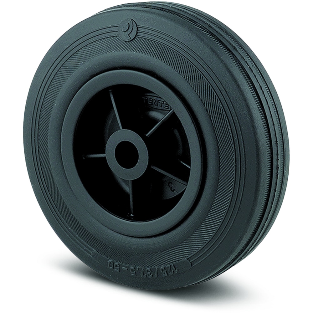 Roata pivotanta TENTE, cauciuc, 160 mm, 135 kg, negru