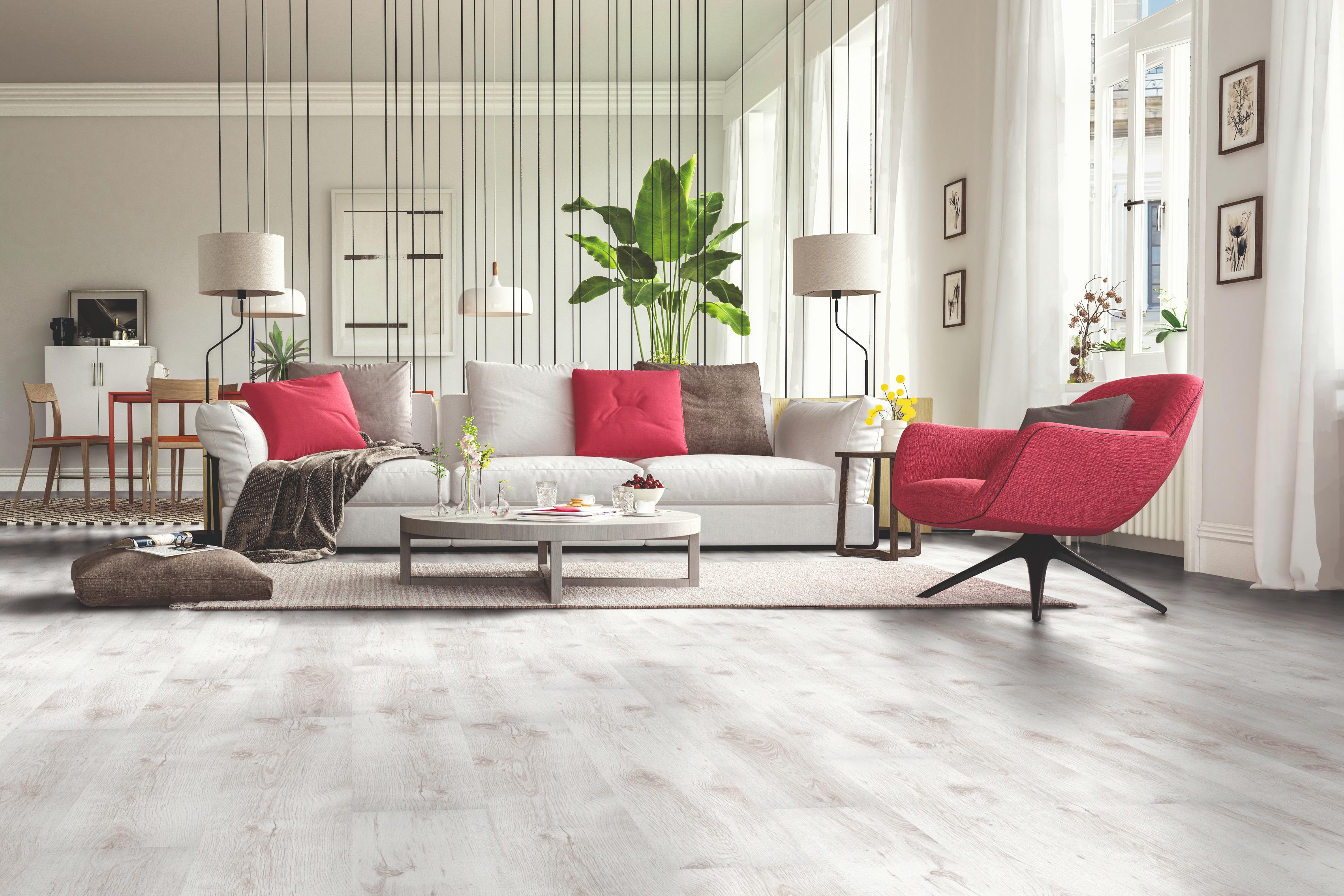 Parchet laminat D2951, 7 mm, stejar deschis, AC4, HDF, 137.6 x 19.3 cm, 2.39 mp/cutie