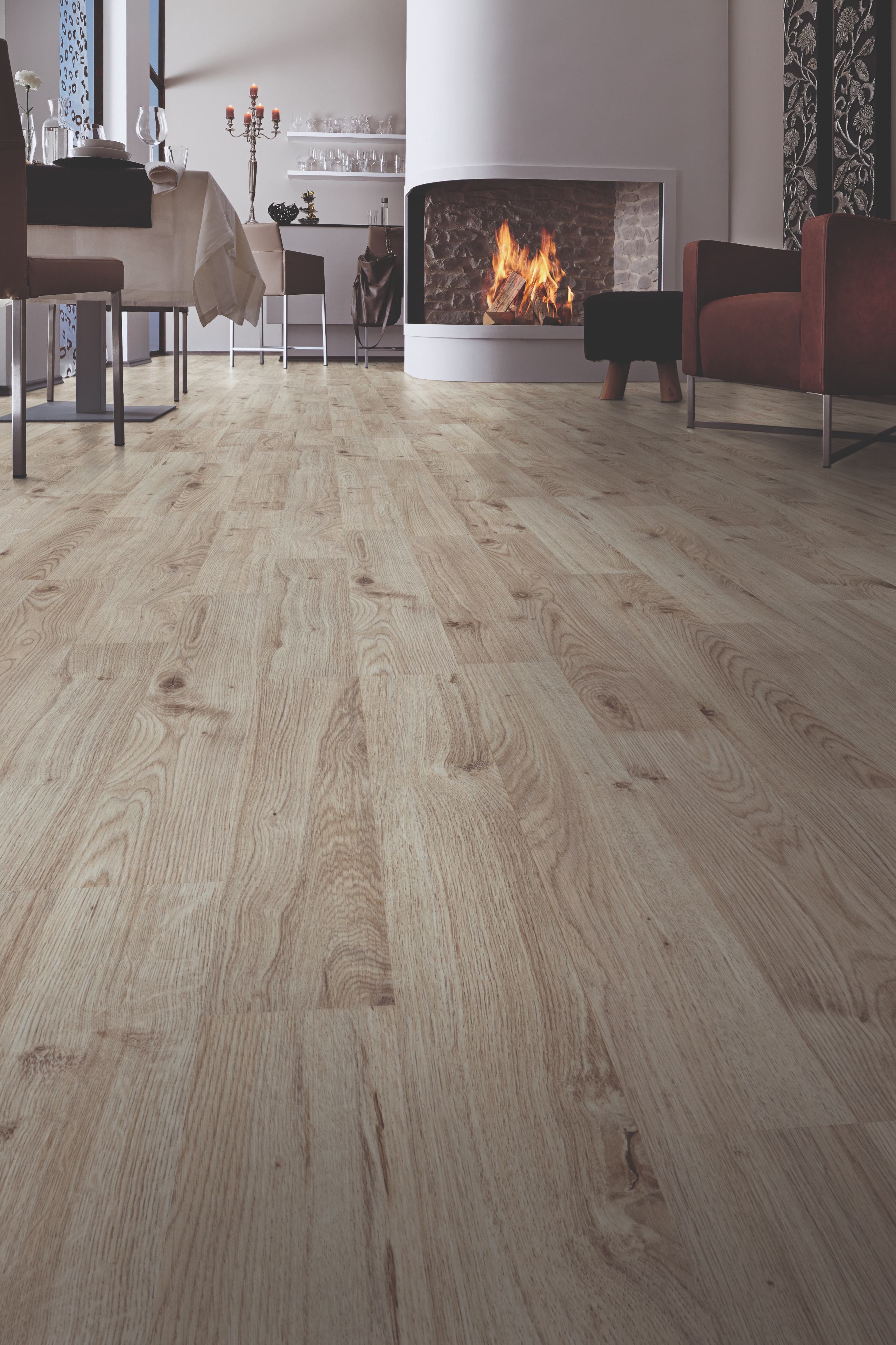 Parchet laminat 7 mm, stejar deschis, AC 4, HDF, D5260