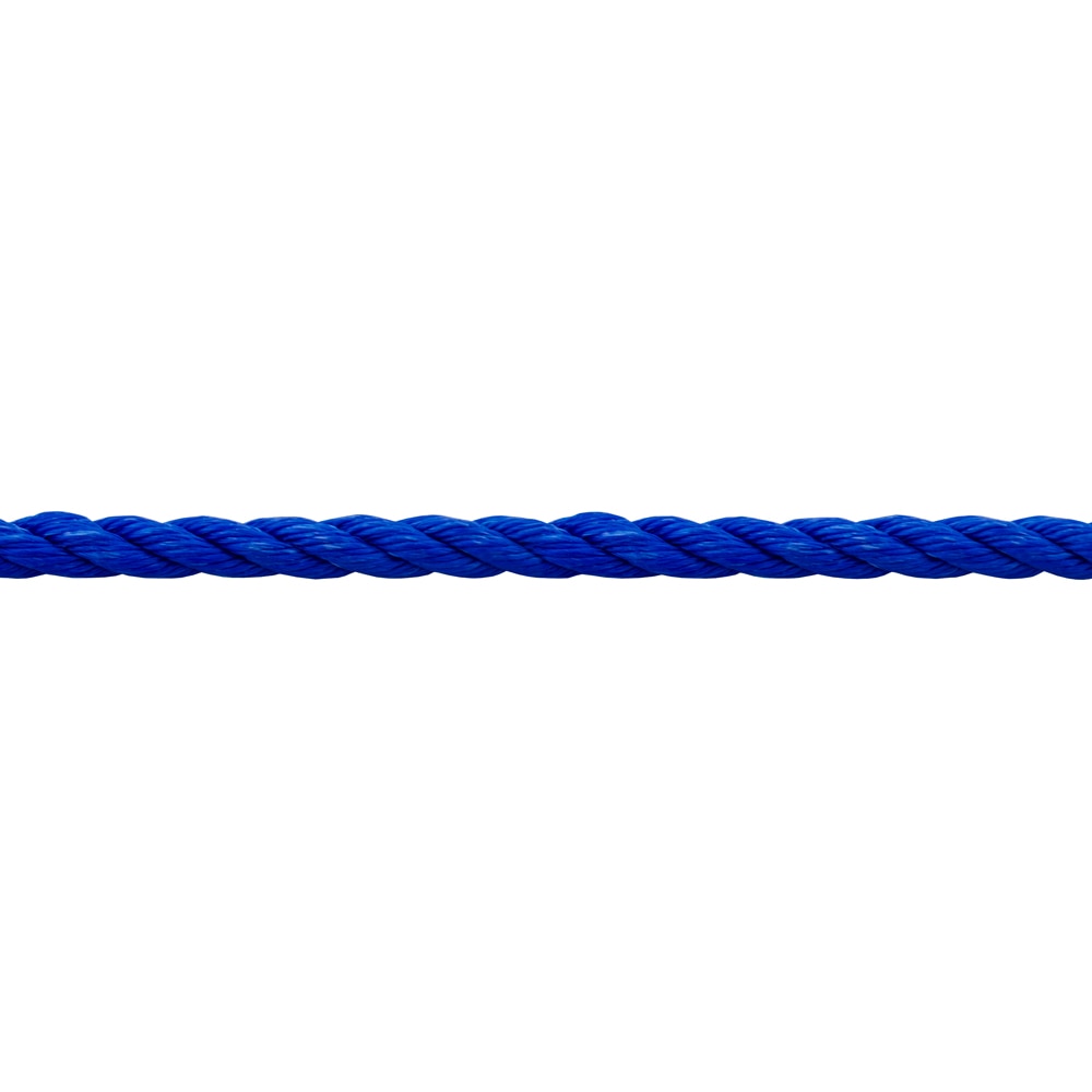 Franghie PP rasucita, 10 mm, 15 m, albastru